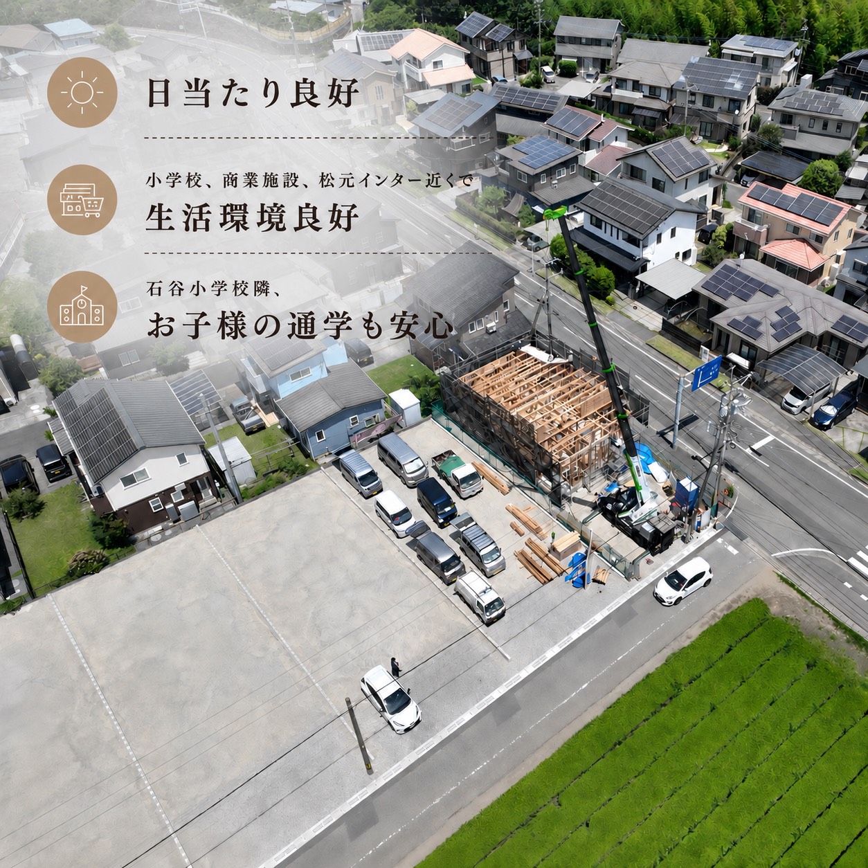 鹿児島市石谷町 石谷小横 6区画分譲地